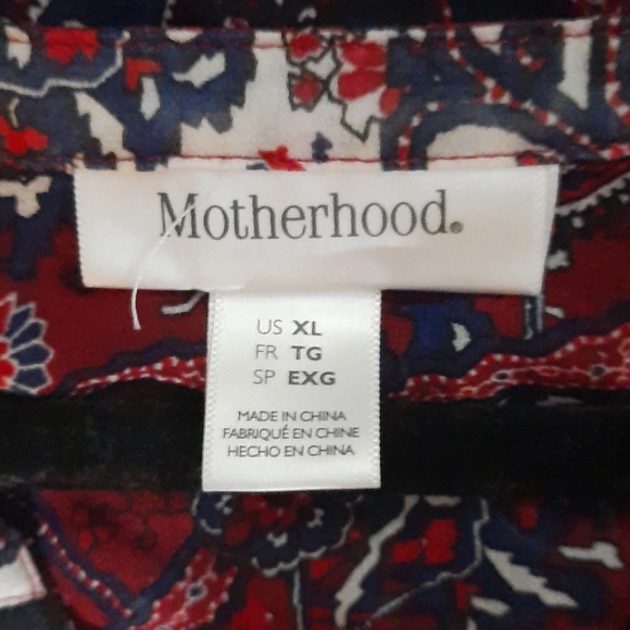 Sheer Paisley Motherhood Maternity XL Blouse - Picture 3 of 5